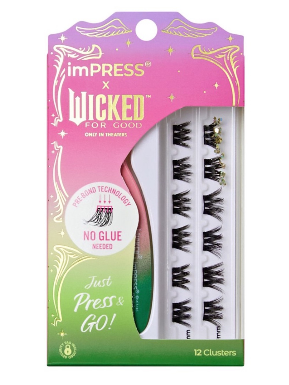 imPRESS x WICKED Pre-Bonded Lash Clusters — Press & Go, No Glue Needed